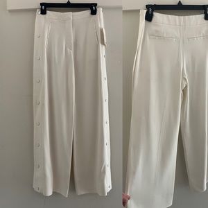 Acne wide leg off white pant sz 34